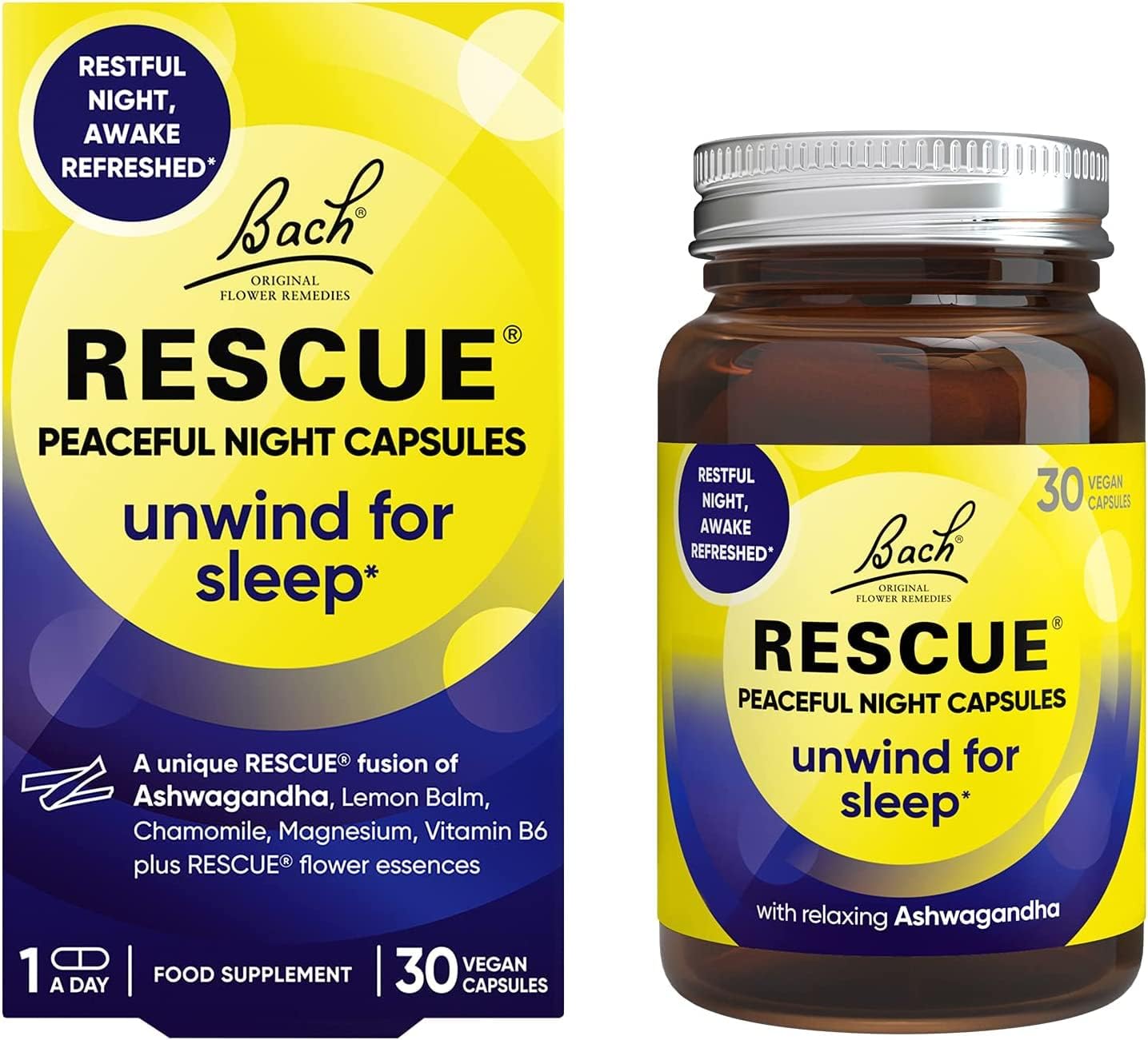 Rescue Remedy Day & Night Dropper Bundle Pack, Restful Nights, and Balanced Days : Amazon.co.uk: Health & Personal Care