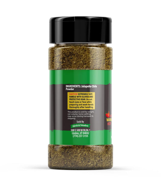 Birch & Meadow Jalapeno Chile Powder, 4 oz, Hot & Flavorful, Tex-Mex Cooking