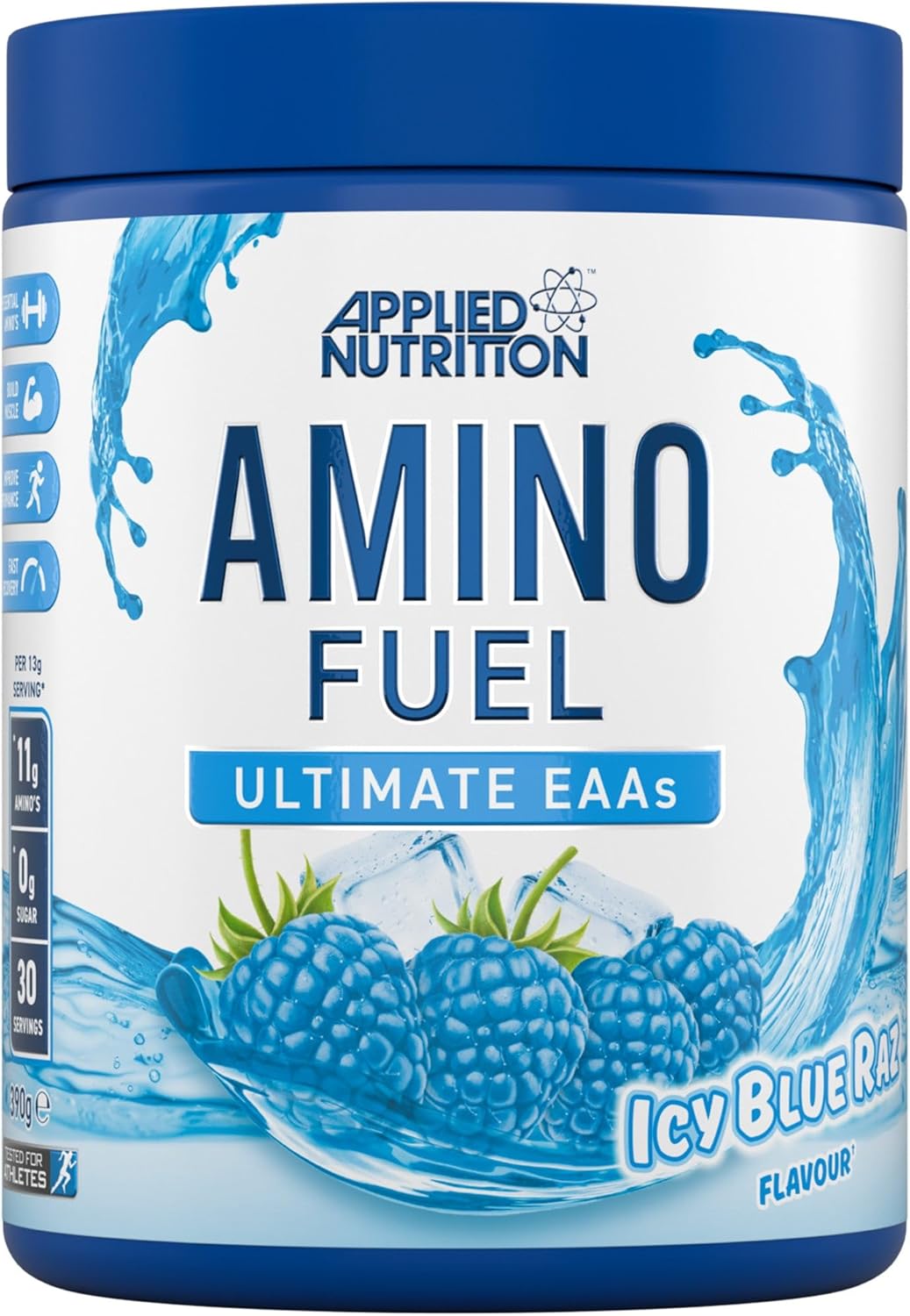 Applied Nutrition Amino Fuel - Amino Acids Supplement, Eaa Essential Amino Acids Powder, Muscle Fuel & Recovery (390G - 30 Servings) (Icy Blue Raz) (New)