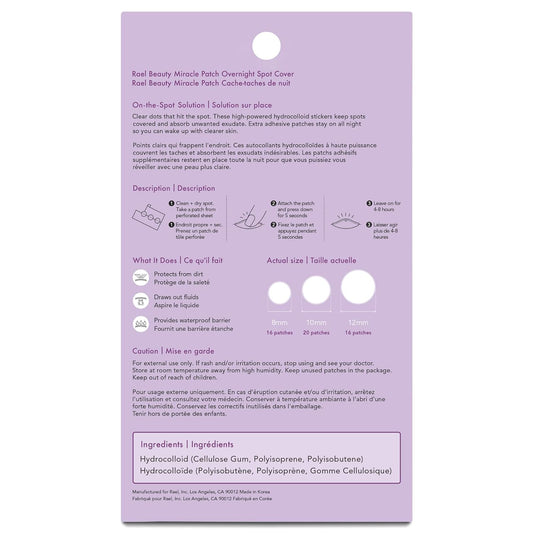 Rael Miracle Bundle - Overnight Spot Cover (52 Count) & Pore Melting Pack, 3 Step Nose Strip (2 Pack)