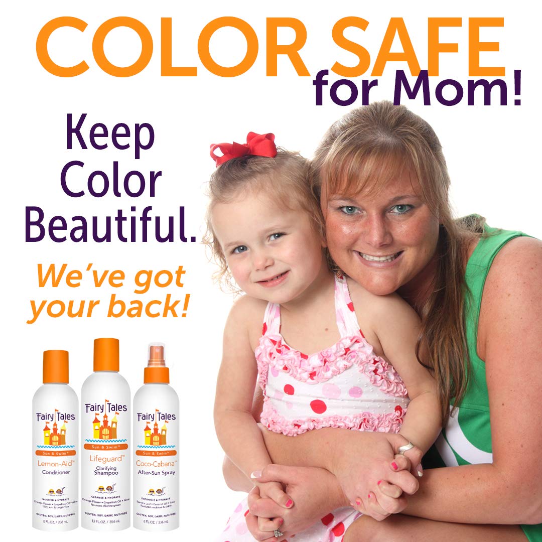 Fairy Tales Swimmer Conditioning Spray for Kids - 8 oz | Made with Natural Ingredients in the USA | Replenish and Restore from Chlorine and Salt Damage | No Parabens, Sulfates, or Synthetic Dyes : Hair Care Styling Products : Beauty & Personal Care