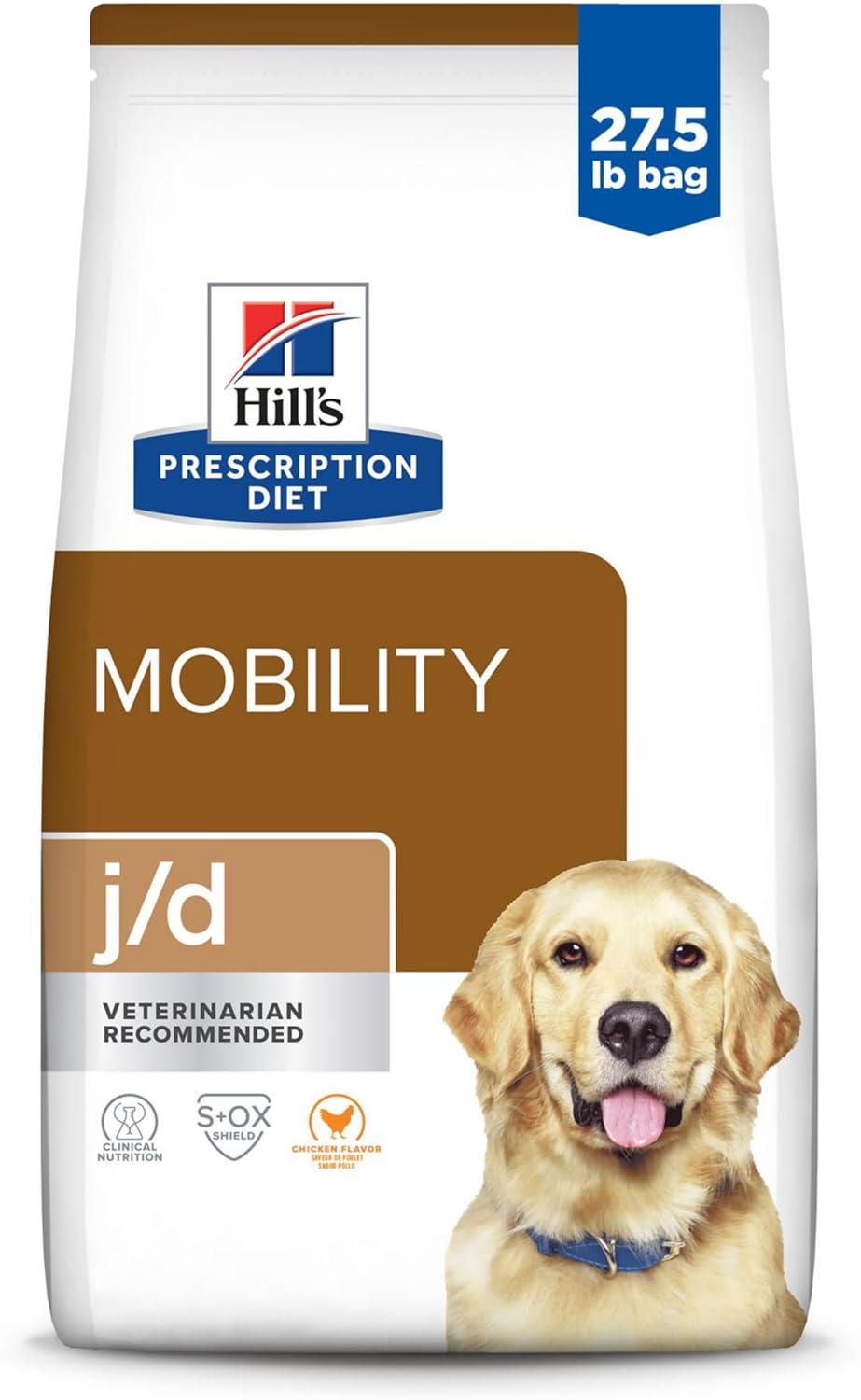 Hill'S Prescription Diet J/D Joint Care Chicken Flavor Dry Dog Food, Veterinary Diet, 27.5 Lb. Bag