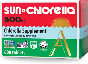 Sun Chlorella A Tablets - 500 mg - 600 Tablets