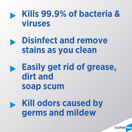 Cloroxpro Clean-Up All Purpose Cleaner With Bleach, Clorox Healthcare Cleaning And Industrial Cleaning, Original, 128 Ounces (Pack Of 4) - 35420