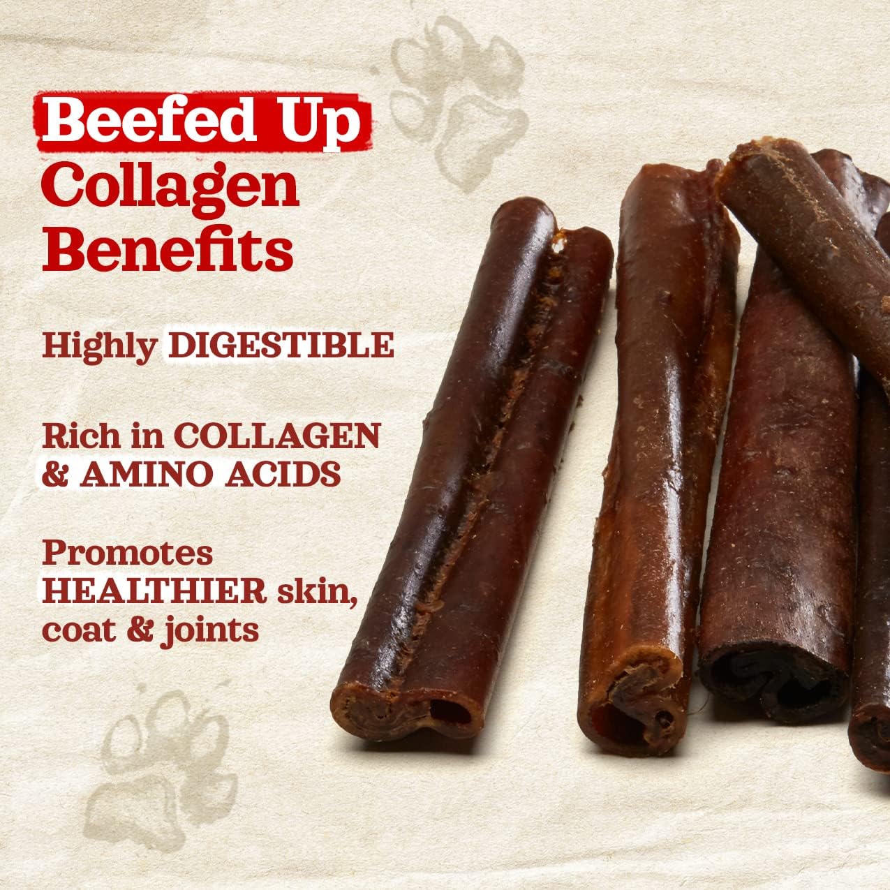 Natural Farm Odor-Free Bully Coated Gourmet Collagen Sticks (6 Inch, 10 Pack), Real Bully Beef Coated, 95% Natural Collagen, Supports Healthy Joints, Skin & Coat - Best for Small & Medium Dogs : Pet Supplies