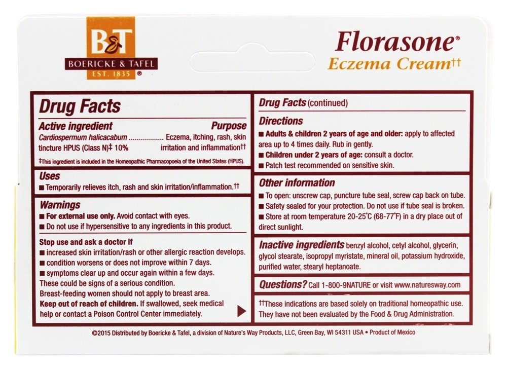 Natures Way B&T Cream Florasone : Health & Household