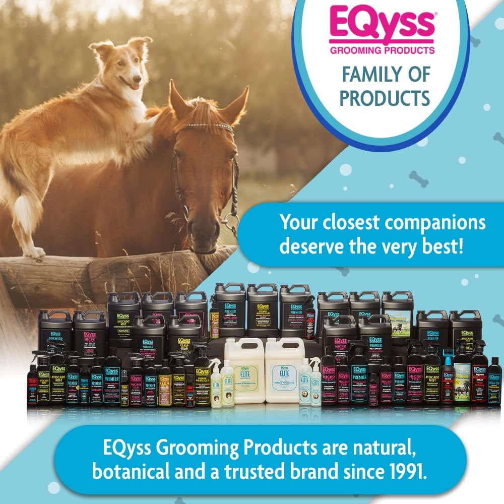 Pet Conditioners : EQyss Avocado Mist Pet Spray Conditioner - Shines, Conditions, and Reduces Shedding, Weightless Leave in Spray - for Dogs, Cats, Puppies - Oil and Silicone Free, pH Balanced, USA Made