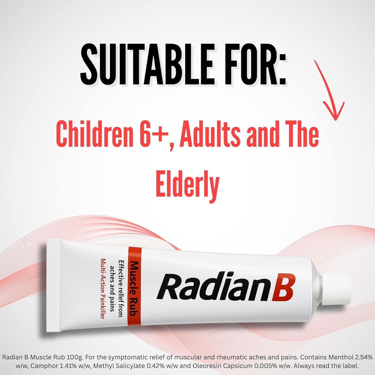 Radian B Muscle Rub 100g, Multi-Action Painkiller, Effective Relief From Aches and Pains Including Muscle Stiffness, Joint Pain, Bruising and Sprains : Amazon.co.uk: Health & Personal Care