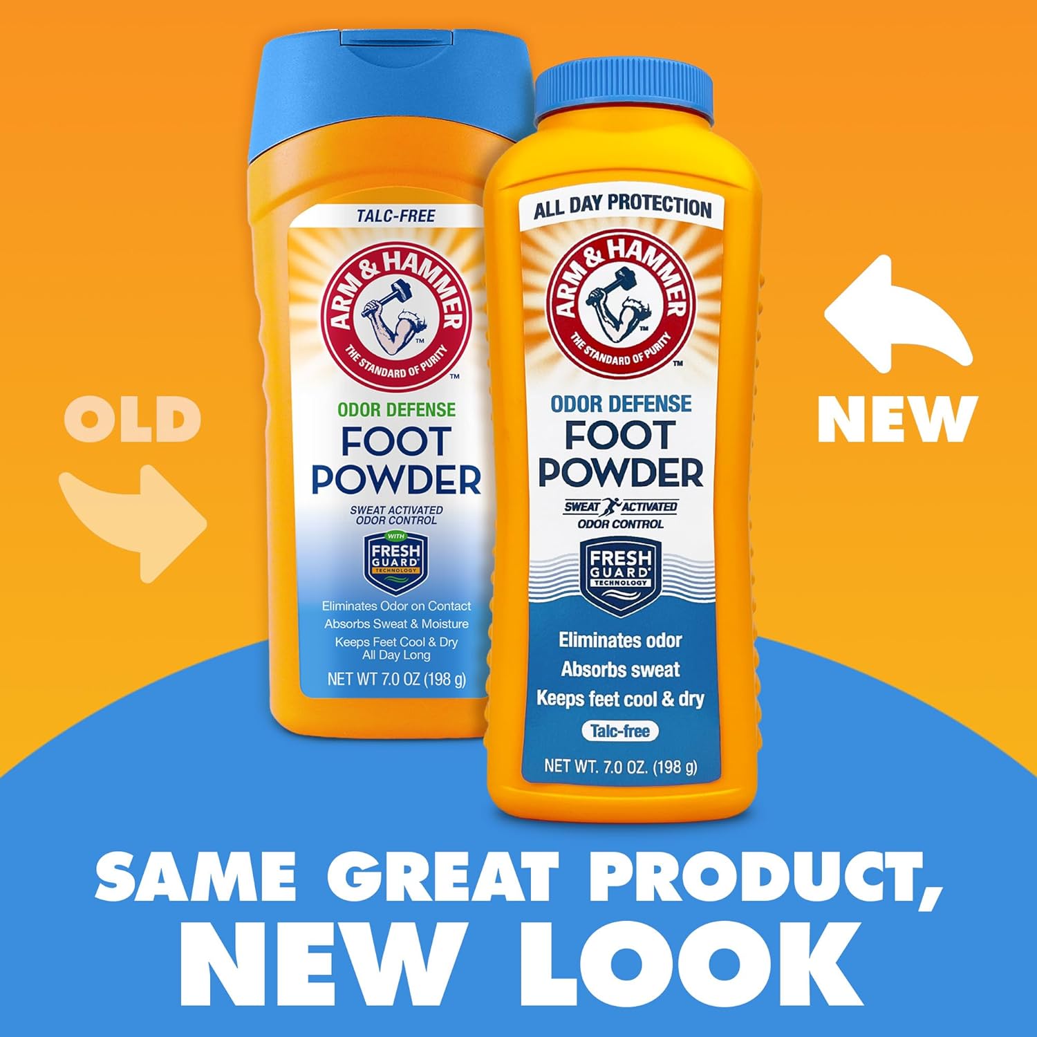 Arm & Hammer Foot Powder for Shoes & Feet, Talc-Free Odor & Moisture Control for Men & Women, 7 oz (3 Pack) : Beauty & Personal Care