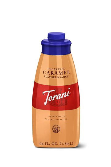 Torani Sugar Free Sauce, Caramel, 64 Ounces