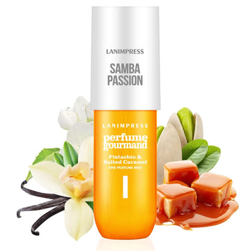 Perfume - No.4,Body Spray For Women(Eau De Perfum) Hair & Body Fragrance Mist,Amber Gourmet Tune(Roasted Macadamia Nuts+ Caramel Vanilla + Coconutblossom ) Perfumes For Women(3 Fl Oz)