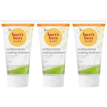 Burt'S Bees Baby 100% Natural Multipurpose Healing Ointment, Face & Body Baby Ointment – 4 Ounce Tube, Pack Of 3