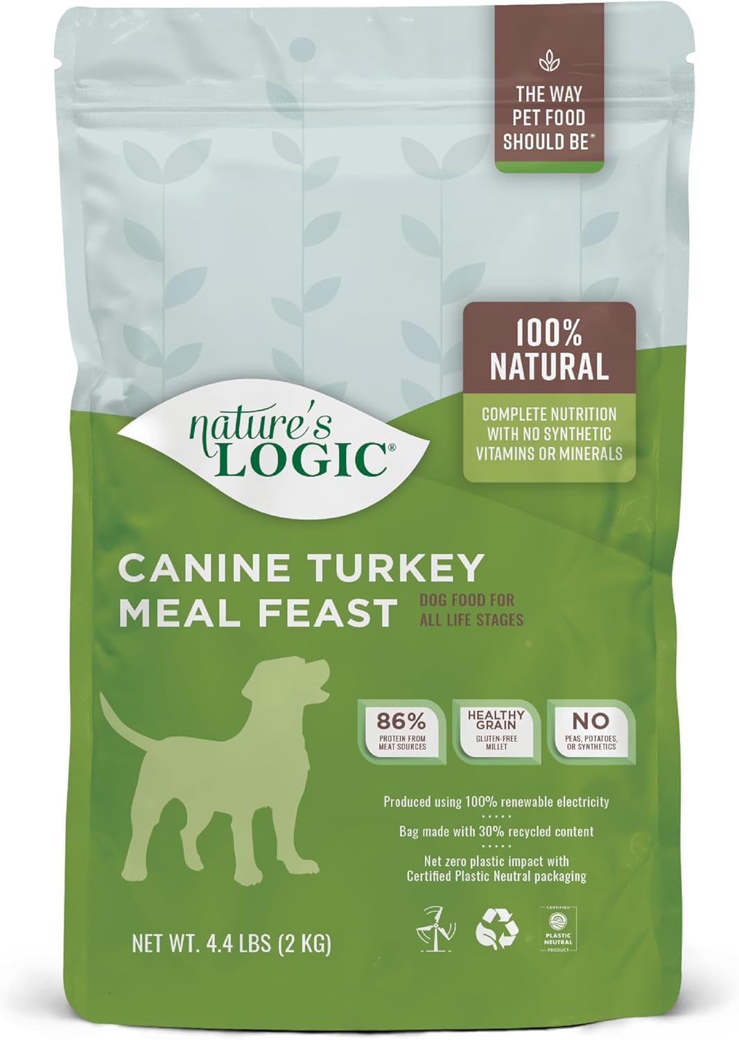 Nature'S Logic Canine Turkey Meal Feast, 4.4Lbs