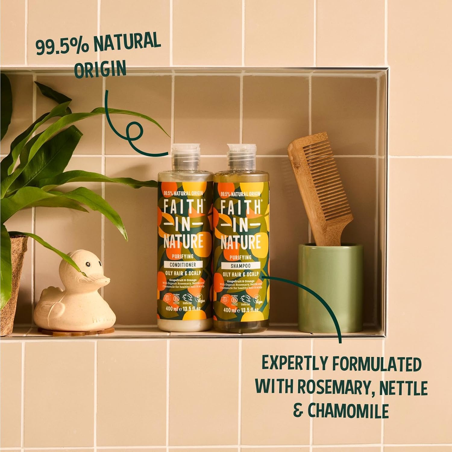 Faith In Nature Natural Coconut Shampoo and Conditioner Set, Hydrating, Vegan & Cruelty Free, No SLS or Parabens, For Normal to Dry Hair, 2 x 400ml Pack : Amazon.co.uk: Beauty