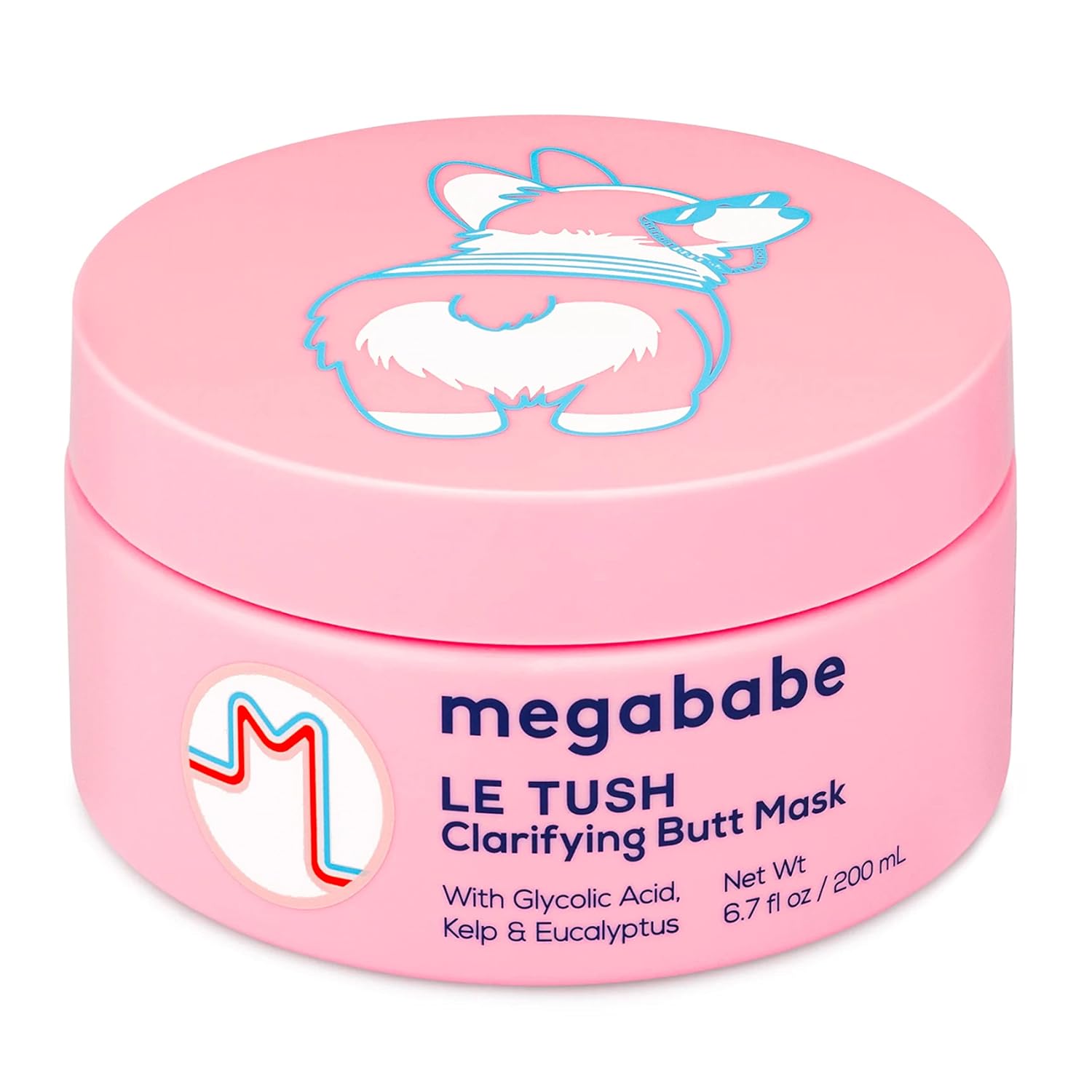 Megababe Butt & Body Acne Mask - Le Tush | Clarifying, Exfoliating & Hydrating | 6.7 Fl Oz