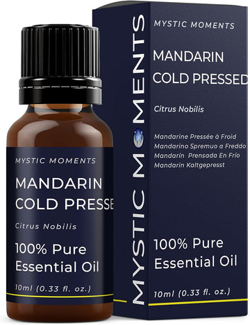 Mystic Moments | Mandarin Cold Pressed Essential Oil 10Ml - Pure & Natural Oil For Diffusers, Aromatherapy & Massage Blends Vegan Gmo Free