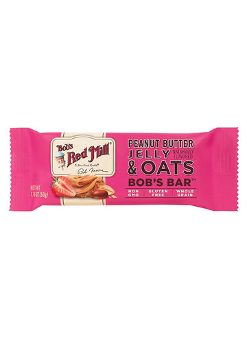 Bob's Red Mill Peanut Butter Jelly & Oats Bob's Bar, 1.76 Ounce (Pack of 12)