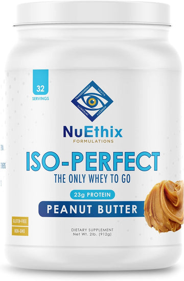 NuEthix Formulations Iso-Perfect Whey Protein Isolate Powder with 23g