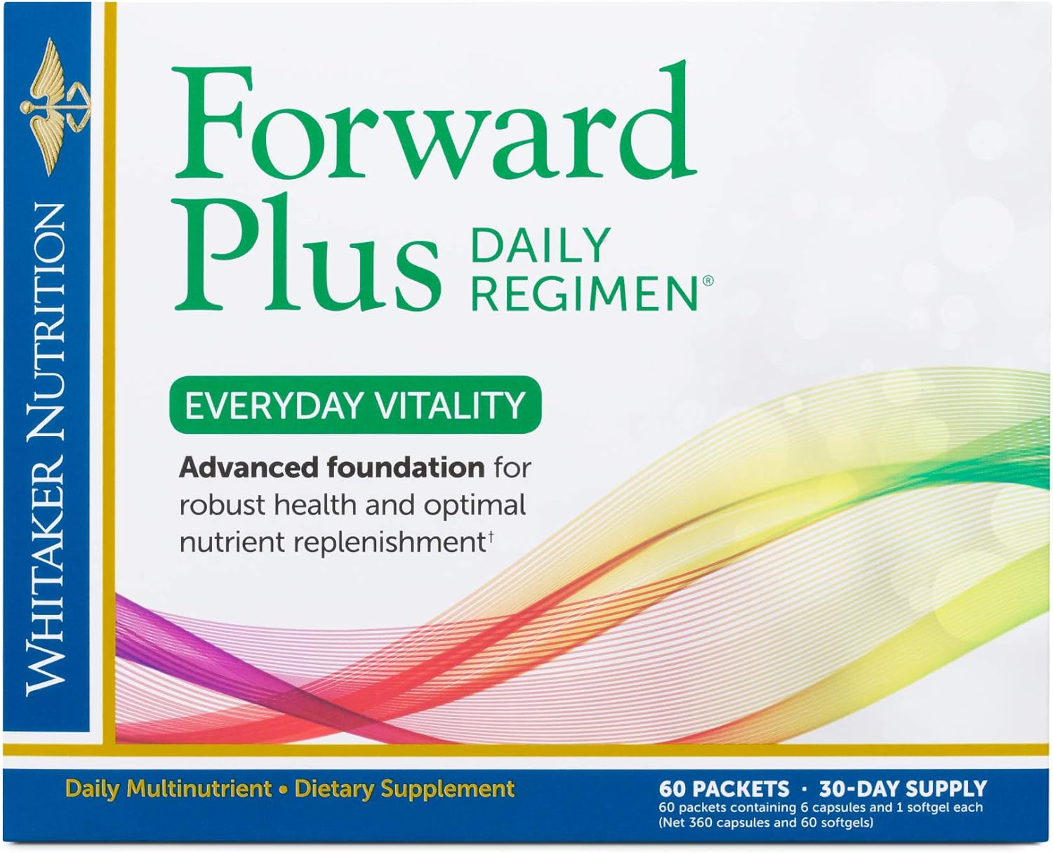 Dr. Whitaker Forward Plus Daily Regimen - Comprehensive Multivitamin Supplement Supports Optimal Energy, Strength, Vitality, and Stamina - 60 Packets (30-Day Supply)