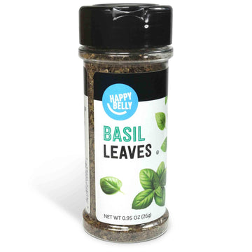 Amazon Brand - Happy Belly Basil Leaves, 0.95 Ounce (Pack Of 1)