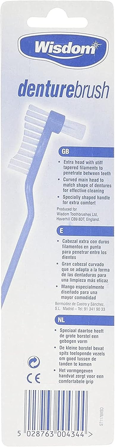 Wisdom Denture Brush - Pack Of 6 By Wisdom