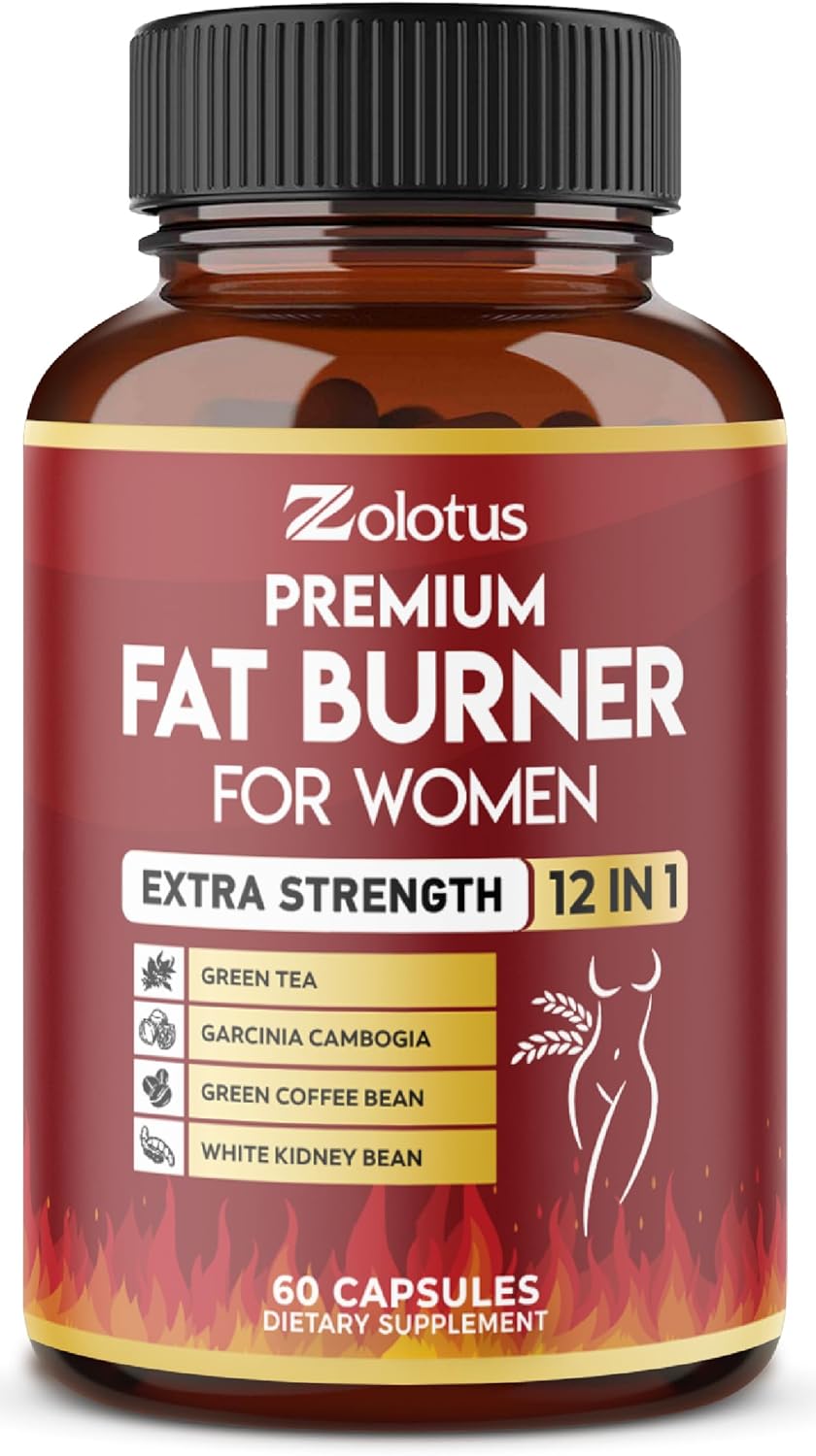 Premium Weight Loss Pills For Women, The Best Fat Burners For Women And Men, Energy Pills, Highest Potency With Green Tea Extract 98%, 2 Months Supply