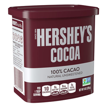 Hershey'S Natural Unsweetened Cocoa Powder Can, 8 Oz