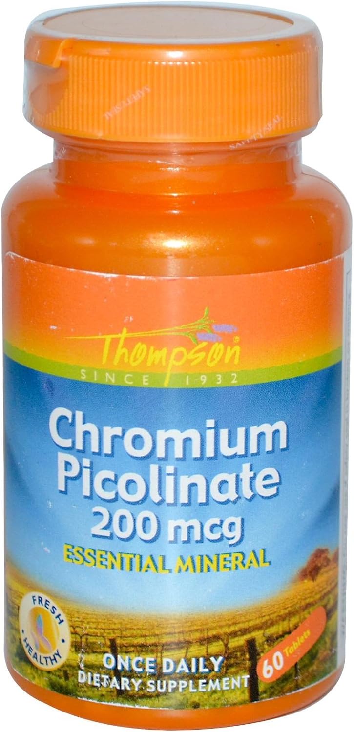 Thompson Chromium Picolinate, Tablet (Btl-Plastic) 200mcg 60ct