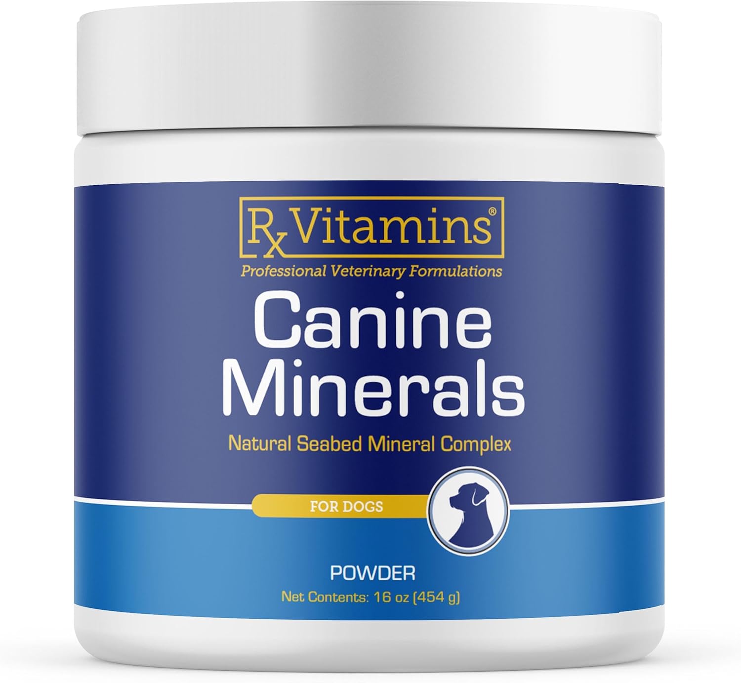 Rx Vitamins Canine Minerals - Essential Minerals For Dogs - Calcium, Magnesium, Iron Supplement, Bone And Joint Supplement For K9, Immune Support - 16Oz