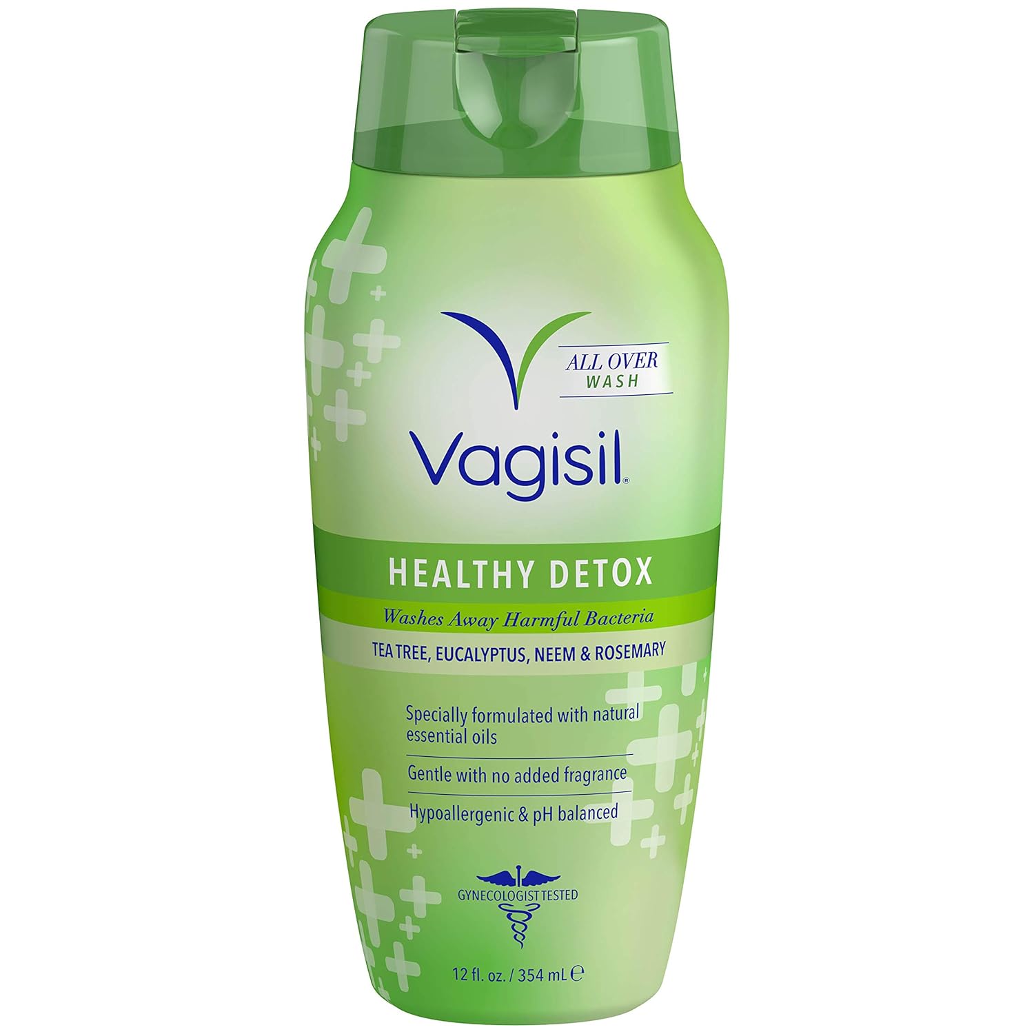 Vagisil Feminine Wash For Intimate Area Hygiene, Healthy Detox, All Over Body Wash For Women, Gynecologist Tested, Hypoallergenic And Ph Balanced, 12 Fl Oz (Pack Of 1)