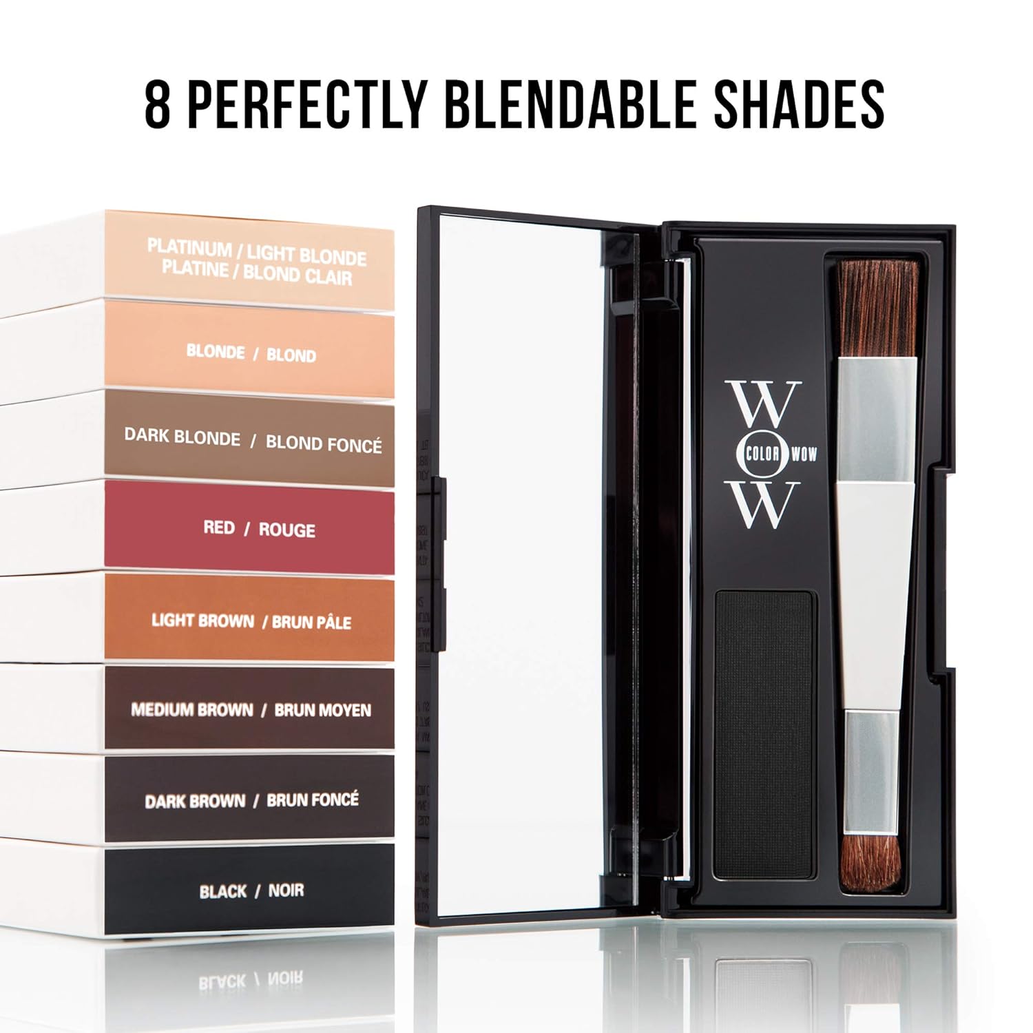 COLOR WOW Root Cover Up, Black – Instant Grey Coverage and Temporary Touch-Up, Water and Sweat Resistant, No mess Award-Winning Formula : Beauty & Personal Care