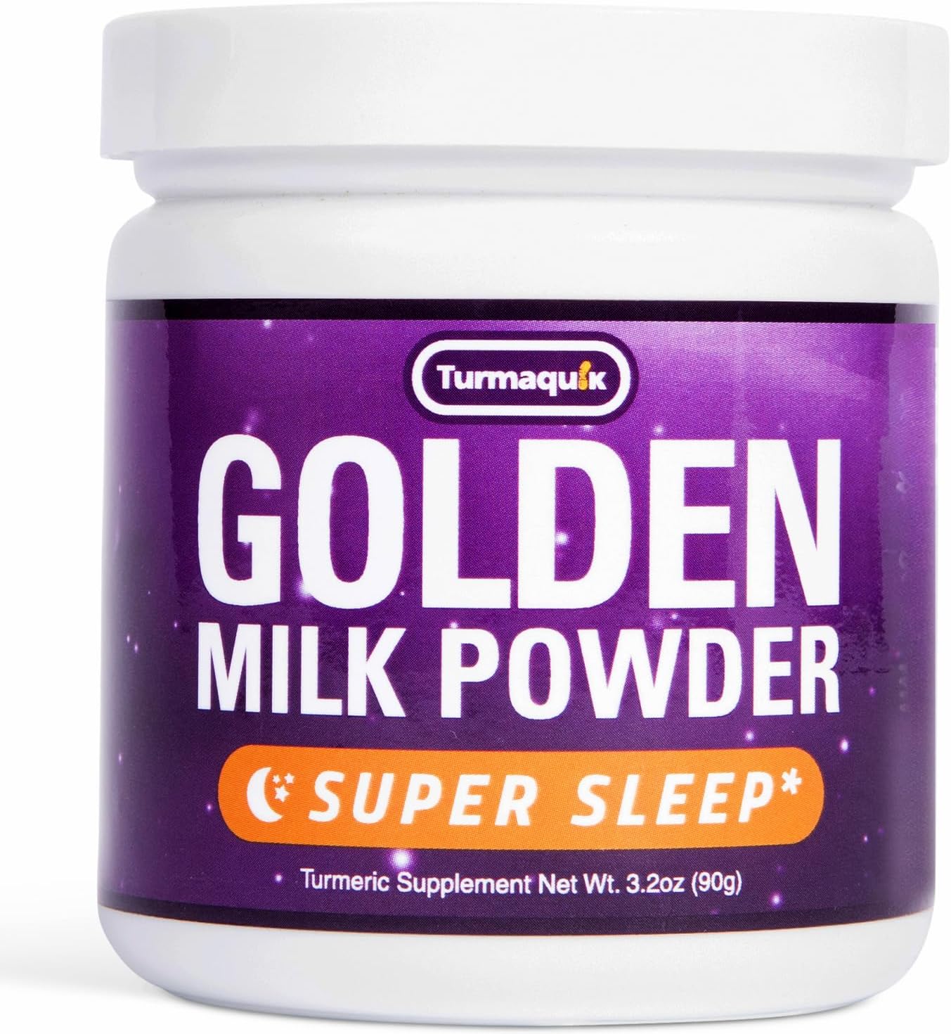 Turmaquik Organic Golden Moon Milk Turmeric Powder Mix, Super Sleep + Superfood Blend of Melatonin, Valerian, Chamomile, Lemon Balm, Ginger, Black Pepper, Curcumin, Cinnamon, Cardamom (3.2 Ounce)