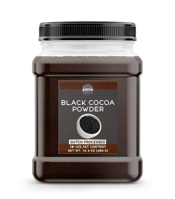 Birch & Meadow Black Cocoa Powder, Unsweetened, Dutch Processed, Baking (14.4 Ounce)