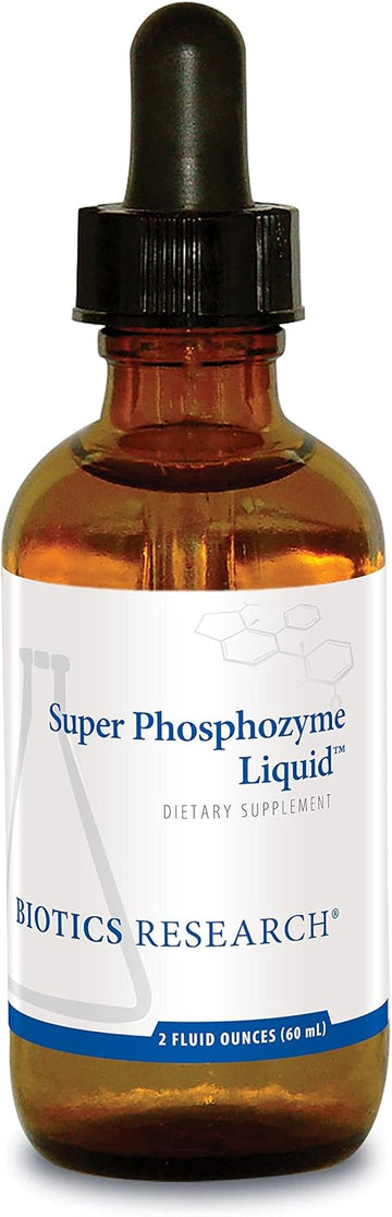 Biotics Research Super Phosphozyme Liquid™– Phosphorous In Liquid, Electrolytes. Healthy Bones And Teeth, Protein Production, Energy Support. 4Mg/Drop. 2 Fl Oz