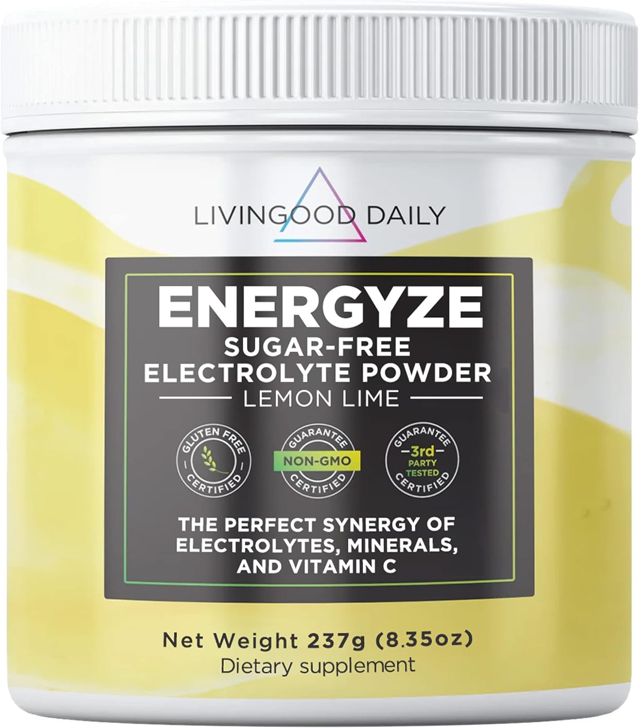 Livingood Daily Electrolytes Powder No Sugar - Keto Electrolytes Hydration Powder with Vitamin C, Taurine, D-Ribose & FOS - Sugar Free Electrolyte Drink Mix - 30 Servings, Lemon Lime