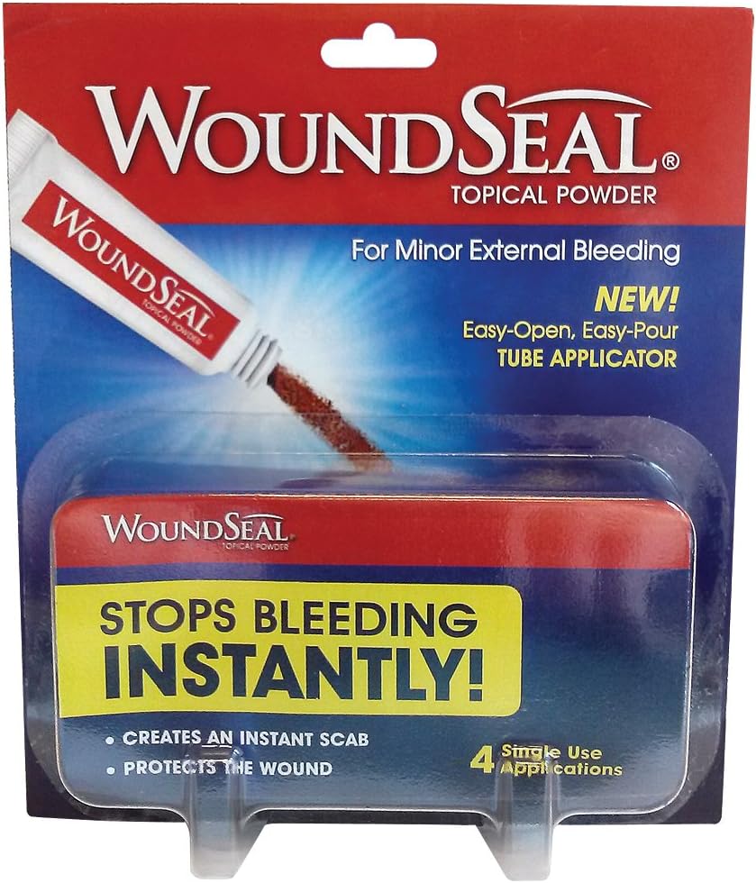 (Set/3) Wound Seal Powder 4 Tubes Per Package (12) Special Formula To Stop Bleeding