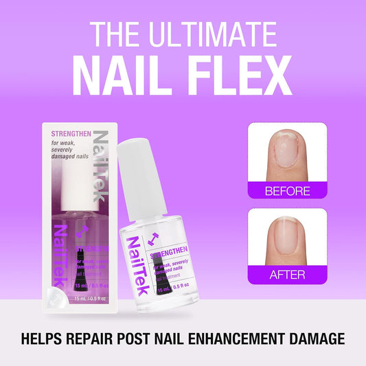Nail Tek Xtra 4, Nail Strengthener For Weak And Damaged Nails, 0.5 Oz, 1-Pack