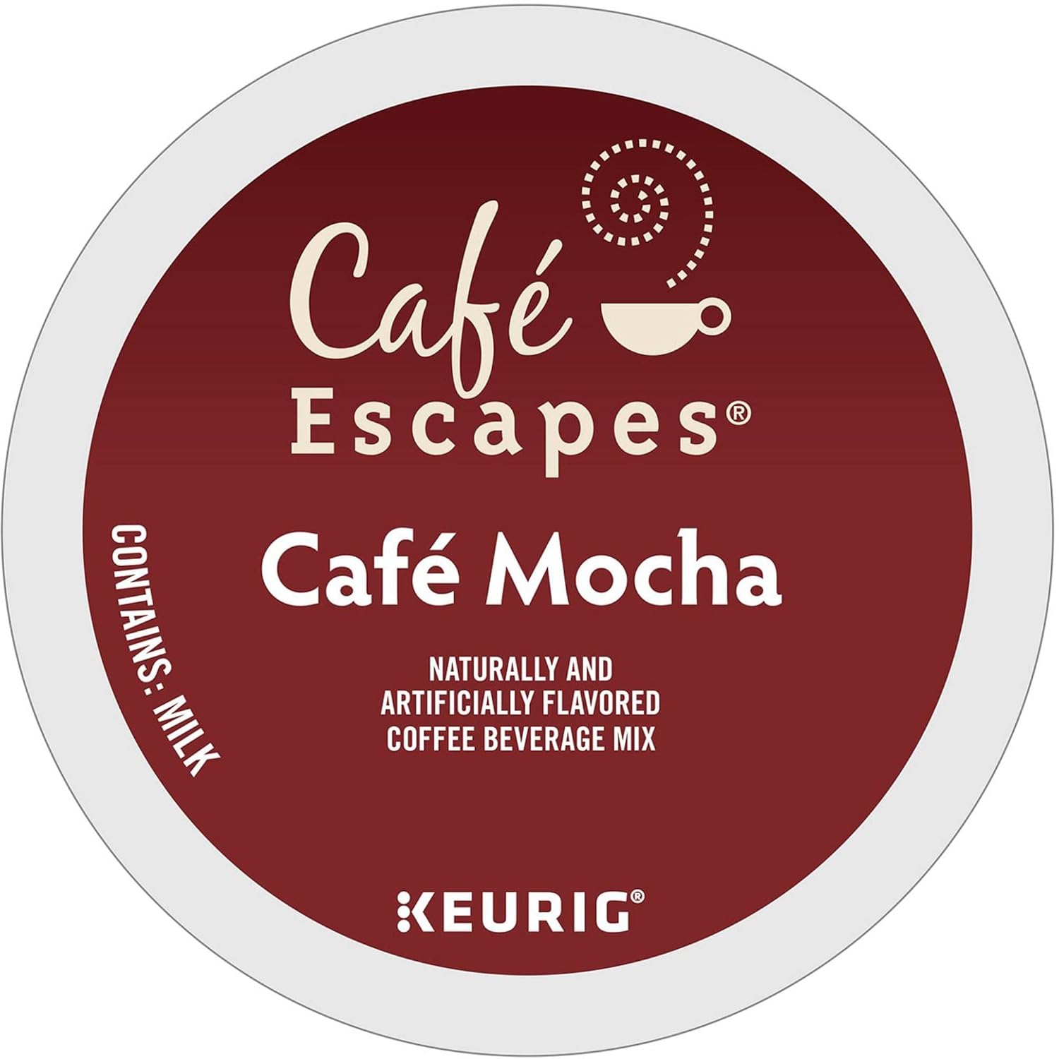 Cafe Escapes™ Single-Serve Coffee K-Cup® Pods, Cafe Mocha, Carton Of 24