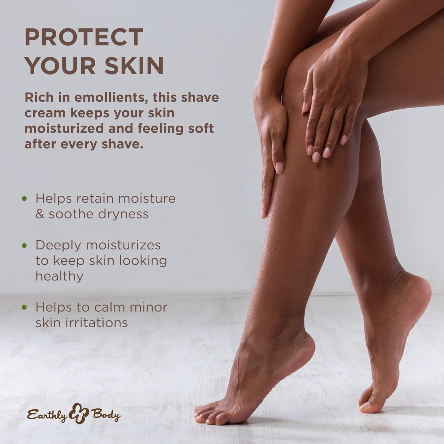 Earthly Body Miracle Oil Shave Cream, 8 Oz - Helps Reduce Nicks, Small Cuts & Skin Irritation - With Tea Tree, Hemp Seed & Argan Oils - 100% Vegan, Cruelty Free : Beauty & Personal Care
