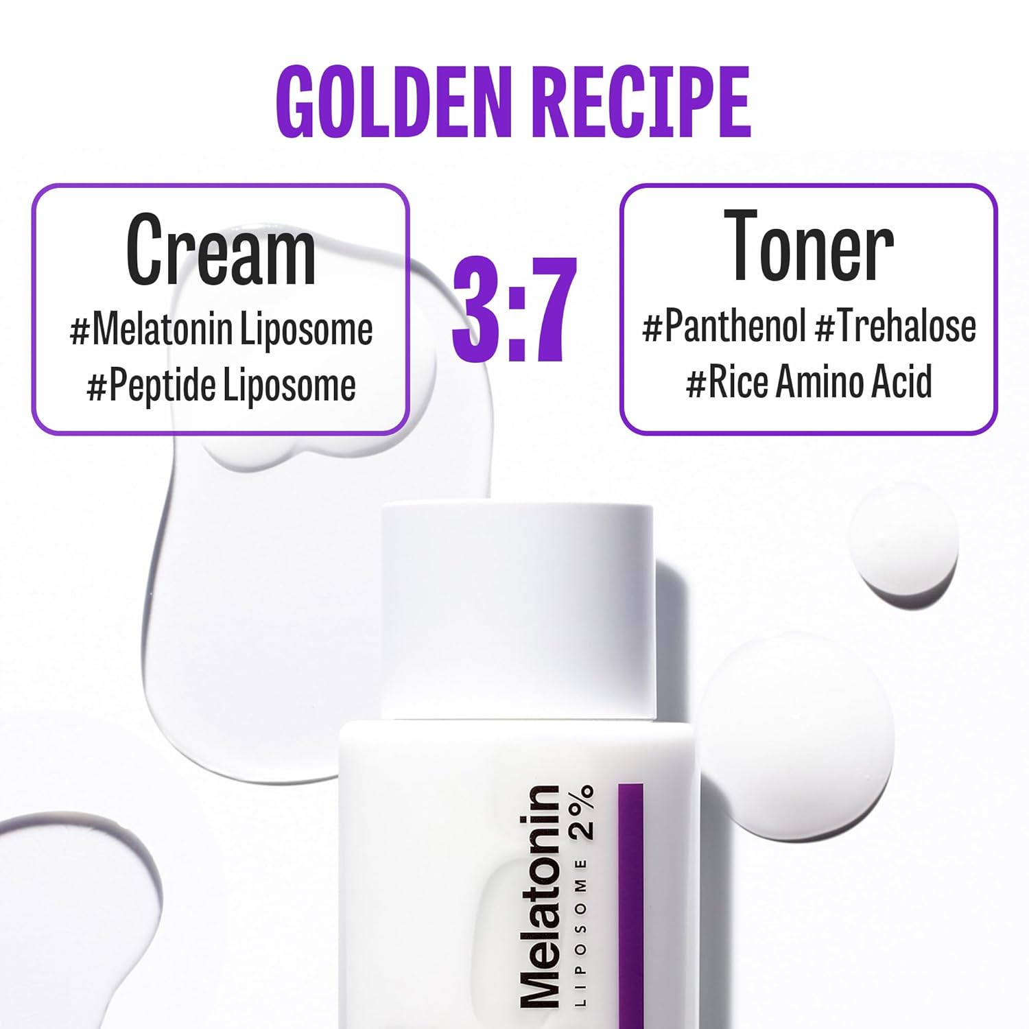 Time Return Melatonin Cream Toner | Highly Moisturizing Facial Toner For Sensitive Skin | Clarifying & Calming Toner For Face | Hydrating Toner For Face | Toner Cream Skin Toner (6.76 Fl Oz)