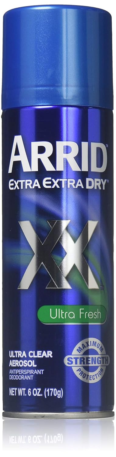 Arrid Xx U/Clr-U/Frsh Size 6Z Arrid Extra Extra Dry Ultra Clear Ultra Fresh Aerosol Deodorant