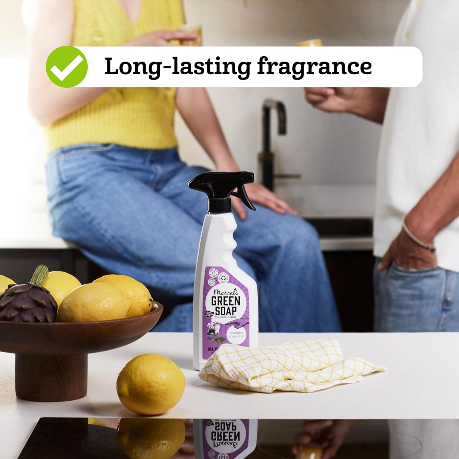 Marcel's Green Soap - All-Purpose Spray Refill Basil & Vetiver - Cleaning Spray - Saves 76% of plastic - Eco friendly - Vegan - 99% Biodegradable - 500 ML : Amazon.co.uk: Health & Personal Care