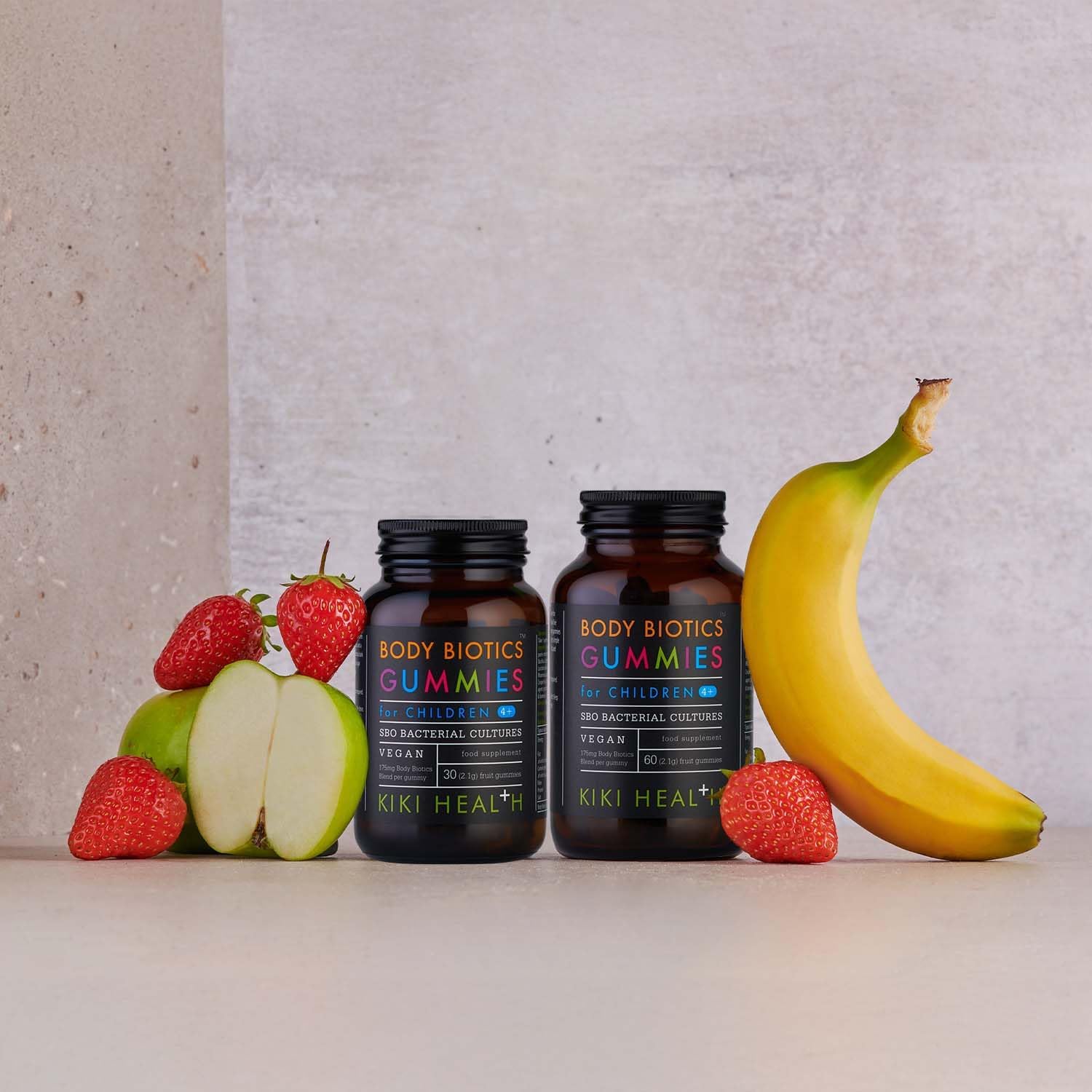 KIKI Health - Body Biotics Gummies for Children 4+, Blend of 8 Bacterial Cultures, SBO & Live Cultures, Probiotics for Kids - Made with Real Fruit, Delicious Taste - 30 Gummies : Amazon.co.uk: Health & Personal Care