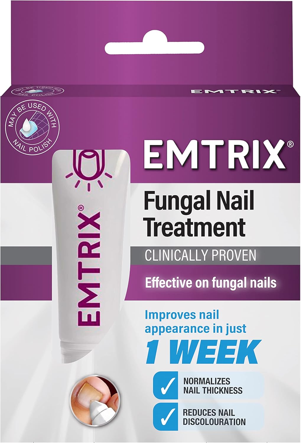 Emtrix® Fungal Nail Treatment Cream – Extra Strength Nail Fungus Penetrating Formula – Binds Moisture Into The Nail – Softens Nourishes & Conditions – No Filing Needed