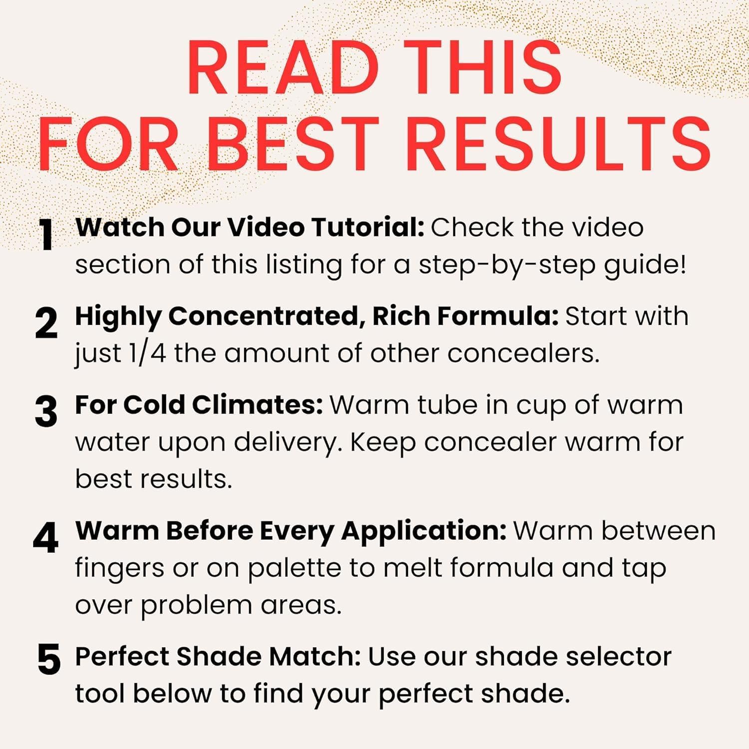 Fièra Luxury Concealer & Foundation With Anti-Aging Ingredients - Full Coverage For Dark Circles, Wrinkles, Fine Lines, And Spots, All-Day Wear For Mature Skin - Caramel, 0.5 Fl. Oz. / 15 Ml