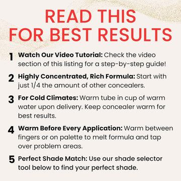 Fièra Luxury Concealer & Foundation With Anti-Aging Ingredients - Full Coverage For Dark Circles, Wrinkles, Fine Lines, And Spots, All-Day Wear For Mature Skin - Caramel, 0.5 Fl. Oz. / 15 Ml