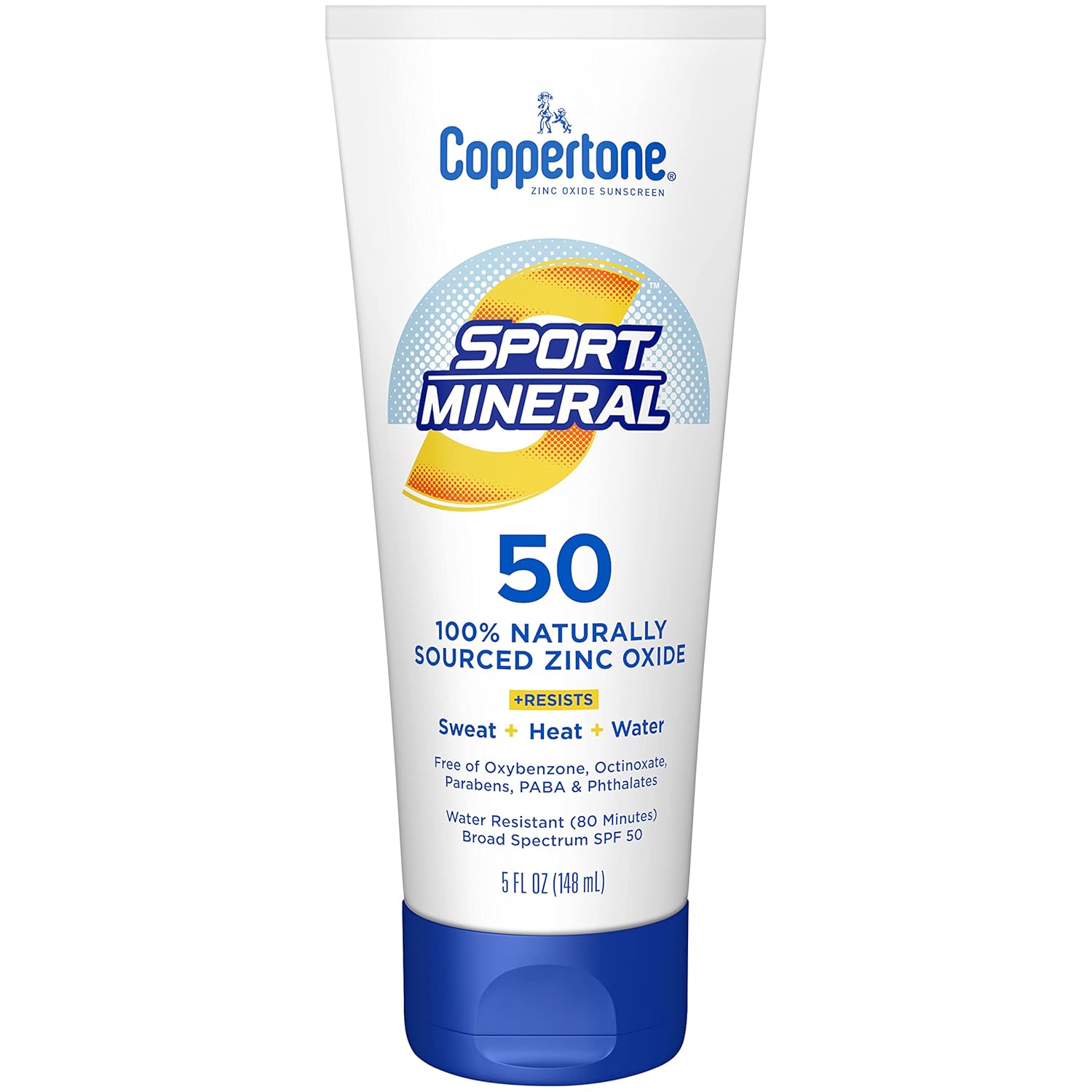 Coppertone Sport Sunscreen Spf 100 Lotion, Water Resistant Sunscreen, Body Travel Size 3 Fl Oz