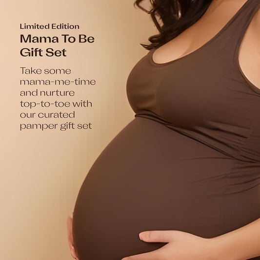 Trilogy Mama To Be Gift Set, With Botanical Body Wash, Bakuchiol+ Booster Treatment, Certified Organic Rosehip Oil
