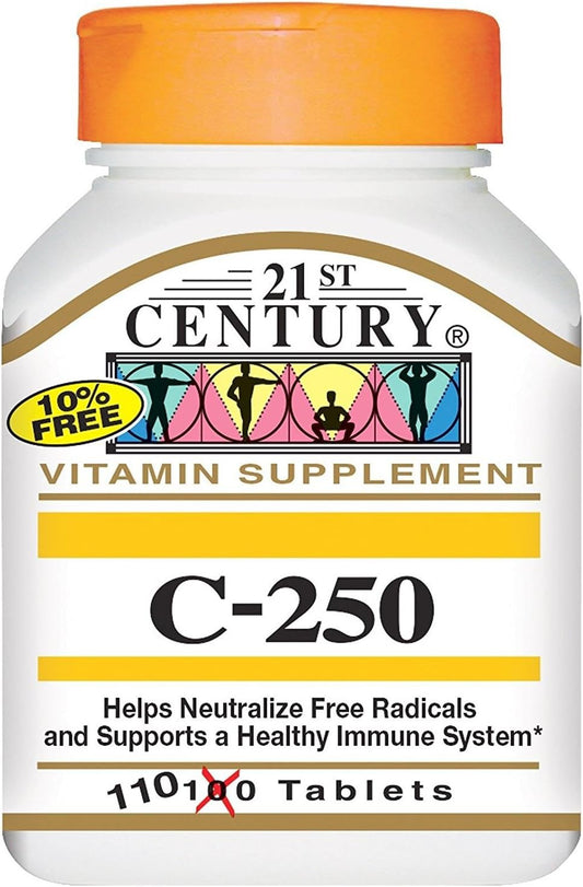 21st Century Vitamin C, 250mg, 110 tabs