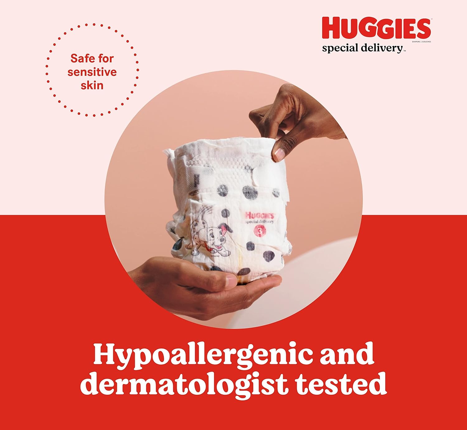Huggies Special Delivery Hypoallergenic Baby Diapers Size 2 (12-18 Lbs), 29 Ct, Fragrance Free, Safe For Sensitive Skin
